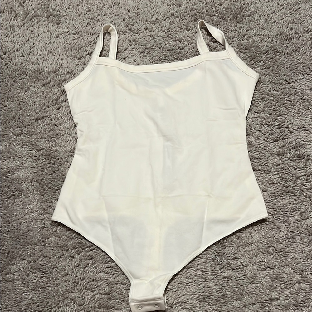 Skims cotton jersey scoop neck bodysuit